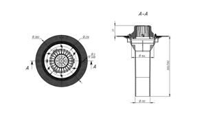 Воронка битумная с закладным элементом VMPro 110x590