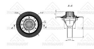 Воронка битумная с закладным элементом VMPro 75x300